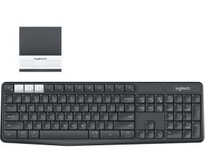K375s Multi-device Wireless Keyboard And Stand Combo - Graphite / Off-white Deutsch Qwertz