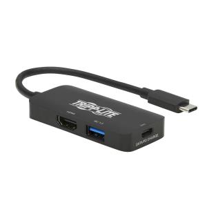 USB-C MULTIPORT ADPTR HDMI 4K HDR USBA USBC PD 3.0CHRG 100W BK