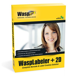 Wasplabeler +2d - 1 User Barcode Design Software In Box