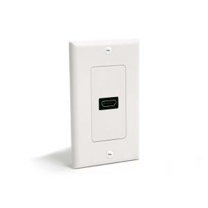 Single Outlet Female Hdmi - Wall Plate White