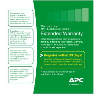 SERVICE PACK 3 YEAR WARRANTY EXTENSION (FOR NEW PRODUCT PURCH