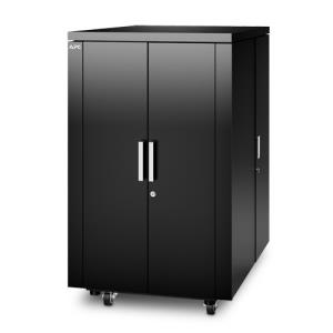 NetShelter CX24U Secure Soundproof Server Room in a Box Enclosure Shock Packaging Black