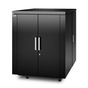 NetShelter CX 18U Secure Soundproof Server Room in a Box Enclosure Shock Packaging Black
