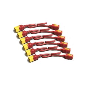 Power Cord Kit (6 EA), Locking, C19 TO C20, 1.8m, Red