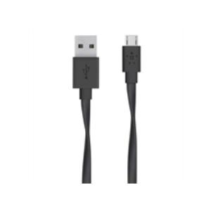 1m Flat USB MicroUSB Charge-bla