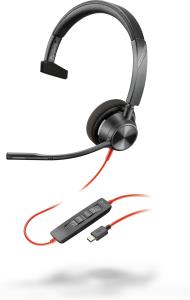 Headset Blackwire 3310 - Monaural - USB-C - USB-C/A Adapter